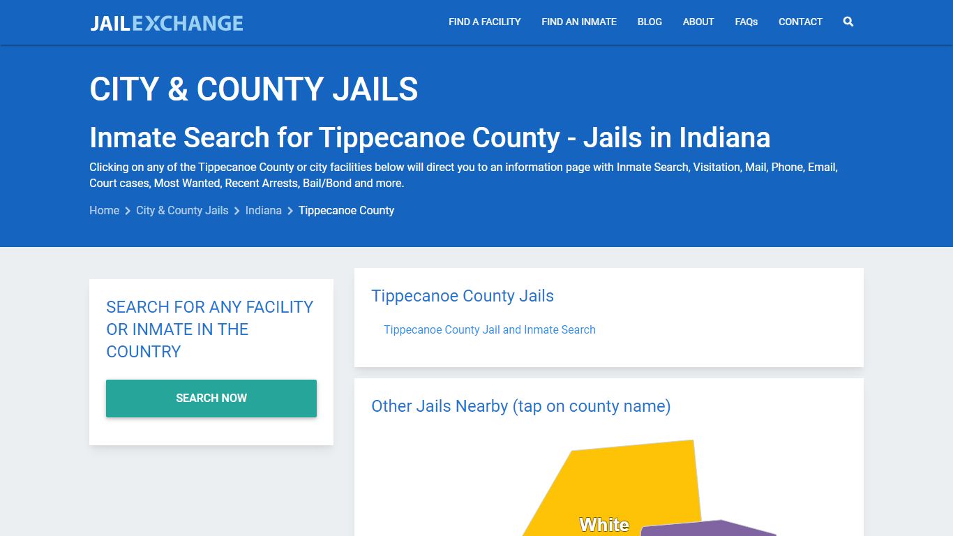 Inmate Search for Tippecanoe County | Jails in Indiana - Jail Exchange